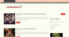 Desktop Screenshot of humorbloggen.se